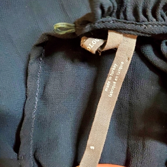 Anthropologie Sheer Chiffon Ruffle Blouse Top - Picture 12 of 14